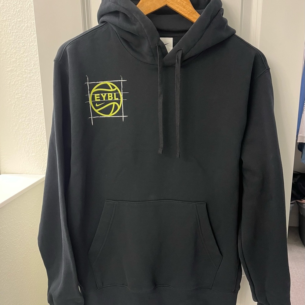 Black Hoodie with Yellow Graphic
